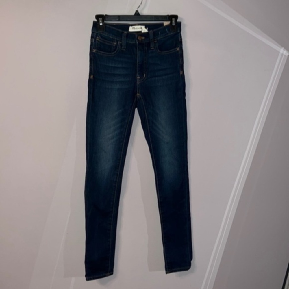 Madewell Indigo Skinny Jeans with Subtle Fade
